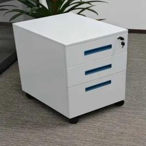 خزانة قاعدة فولاذية قابلة للقفلLockable Steel Pedestal Cabinet with Drawers Mobile