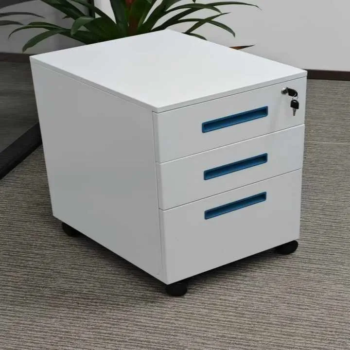 خزانة قاعدة فولاذية قابلة للقفلLockable Steel Pedestal Cabinet with Drawers Mobile