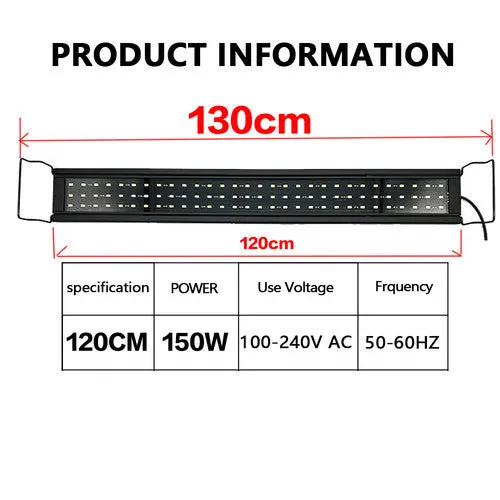 120CM 150W 244LED Aquarium LED Lighting | Marine Aqua Fish Tank Light | NEW