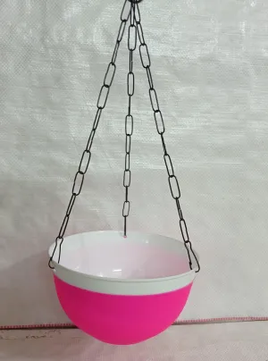 20 cm Double Color Hanging Pot (Pink)
