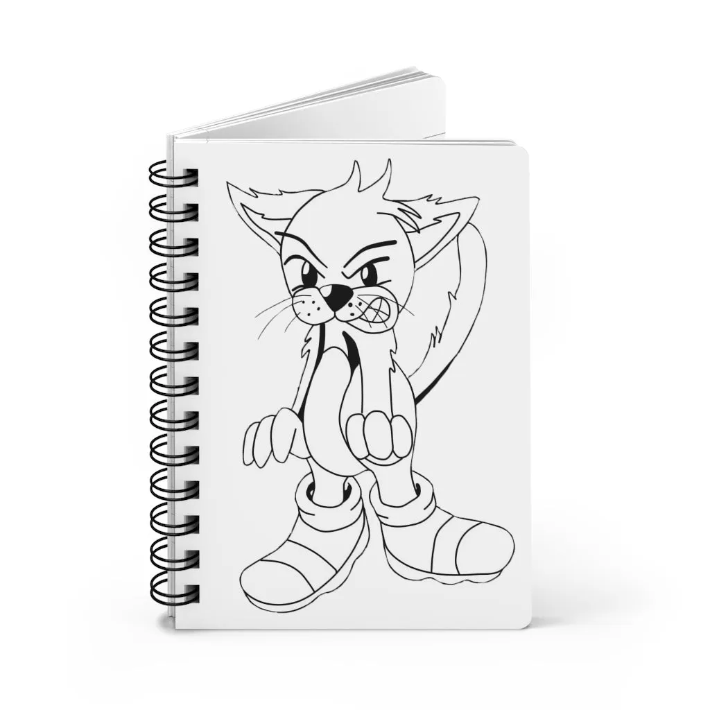Angry Cat Spiral Bound Journal