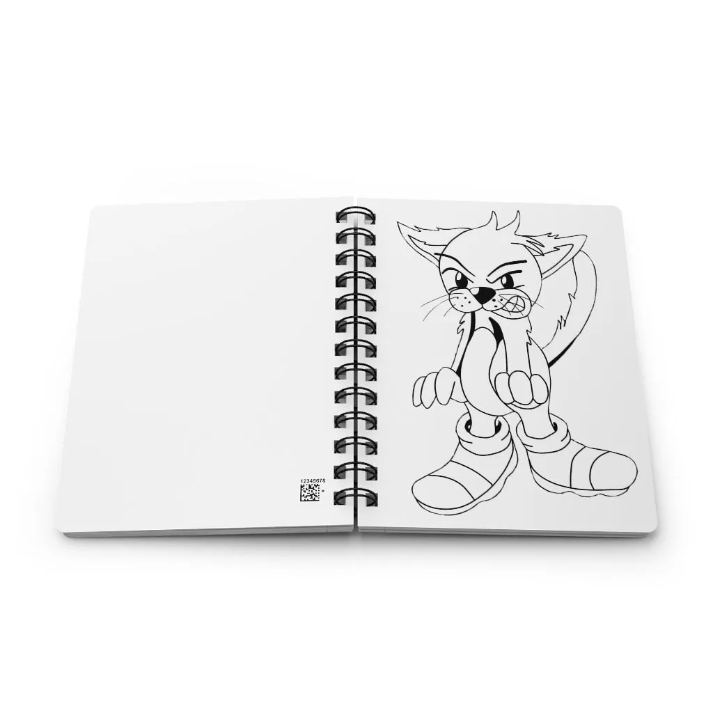 Angry Cat Spiral Bound Journal