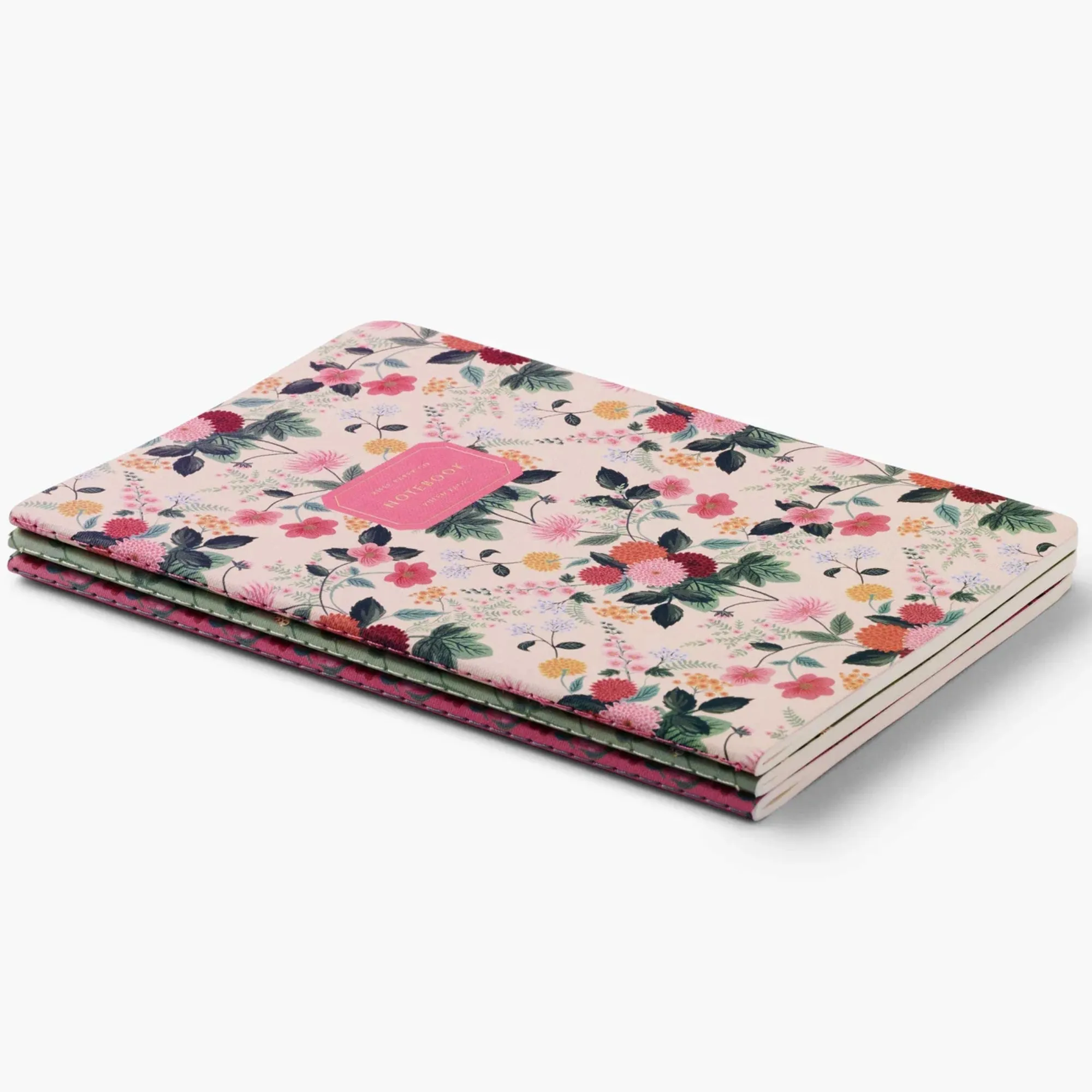 Assorted Dahlia Notebooks (Set of 3)