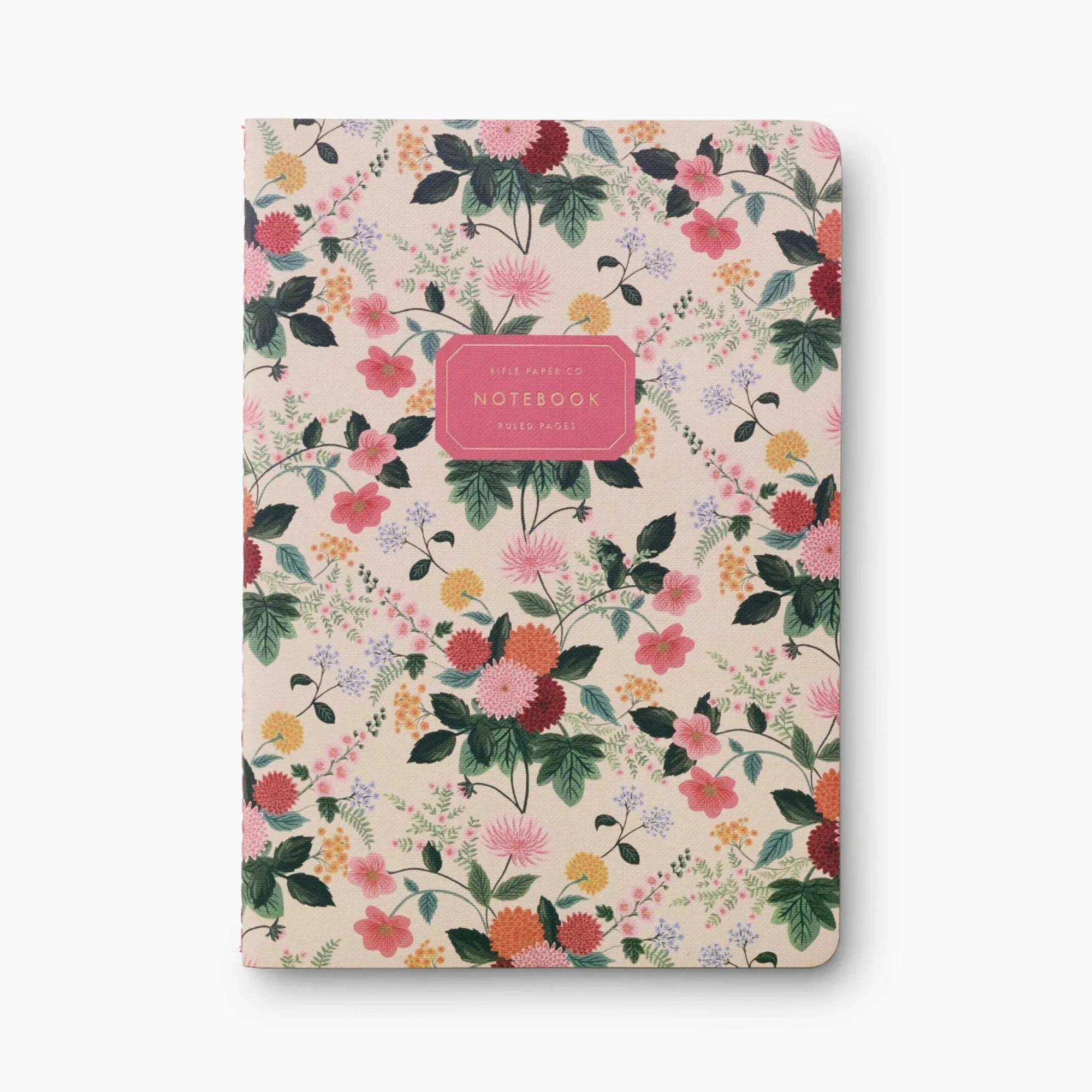 Assorted Dahlia Notebooks (Set of 3)