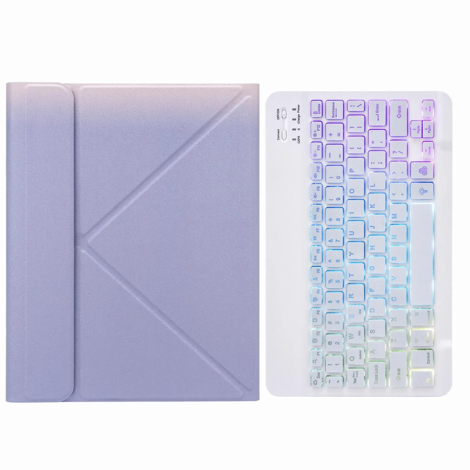 Bluetooth Keyboard Leather Case For Ipad 9.7 2018 / 2017 With Tri-Fold Holder