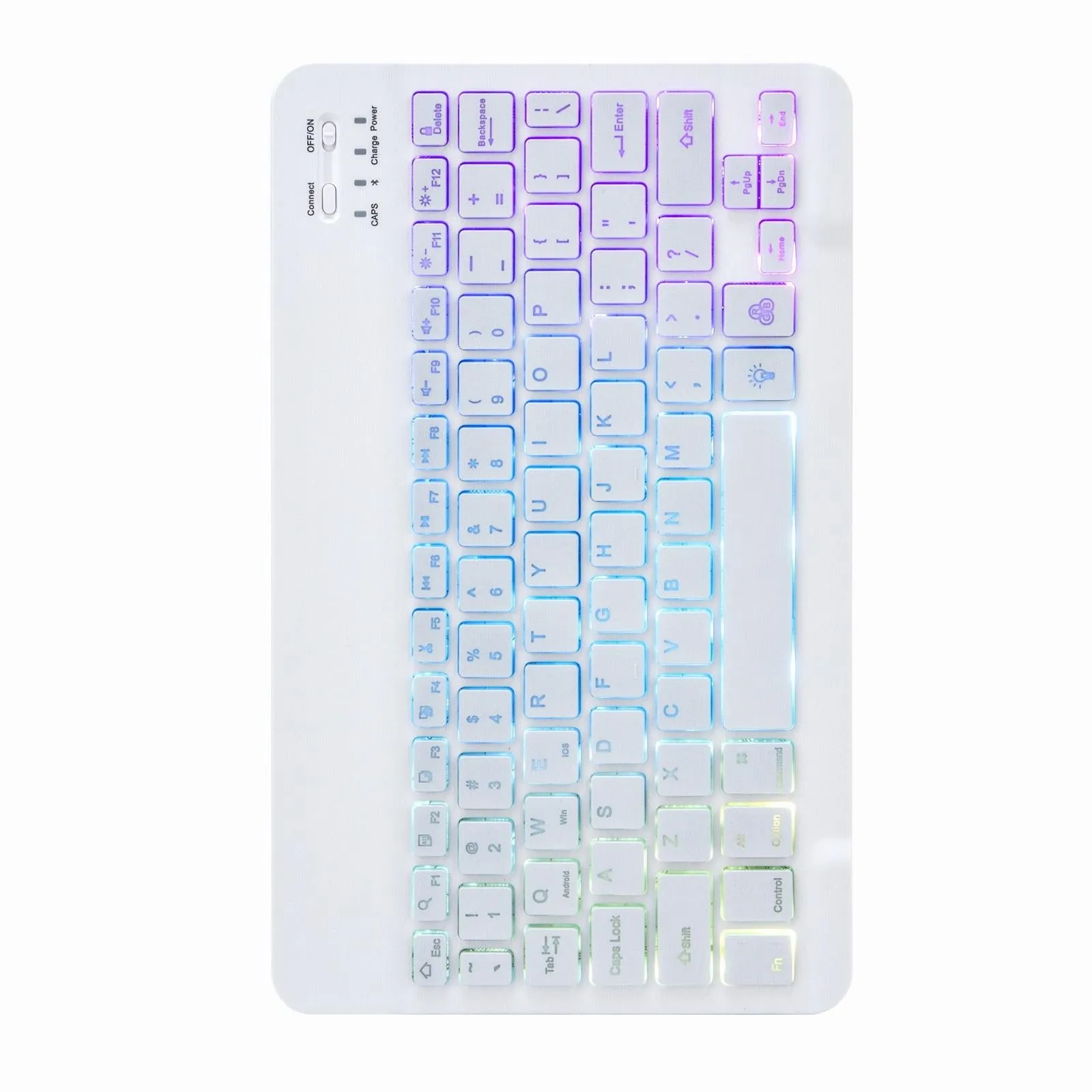 Bluetooth Keyboard Leather Case For Ipad 9.7 2018 / 2017 With Tri-Fold Holder