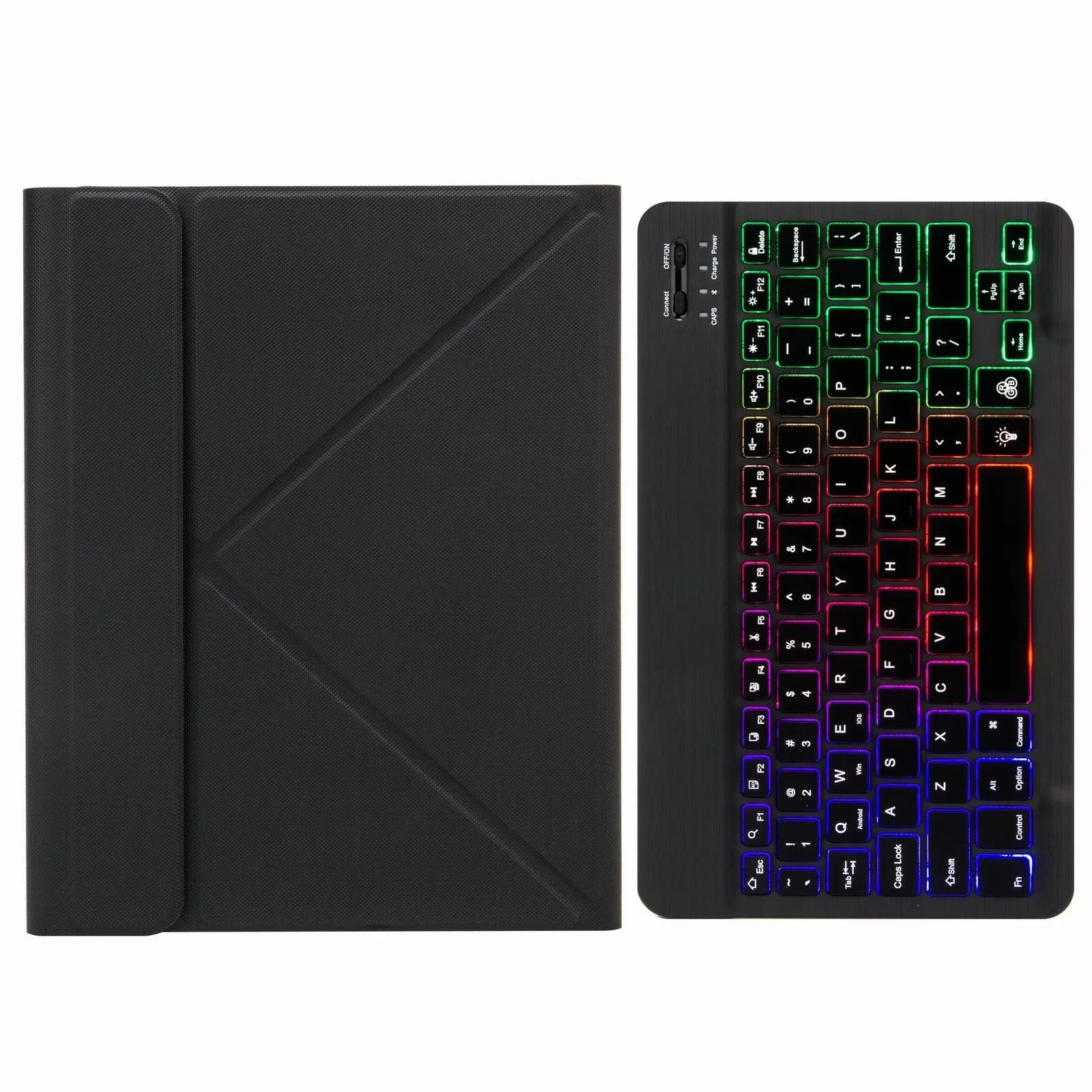 Bluetooth Keyboard Leather Case For Ipad 9.7 2018 / 2017 With Tri-Fold Holder