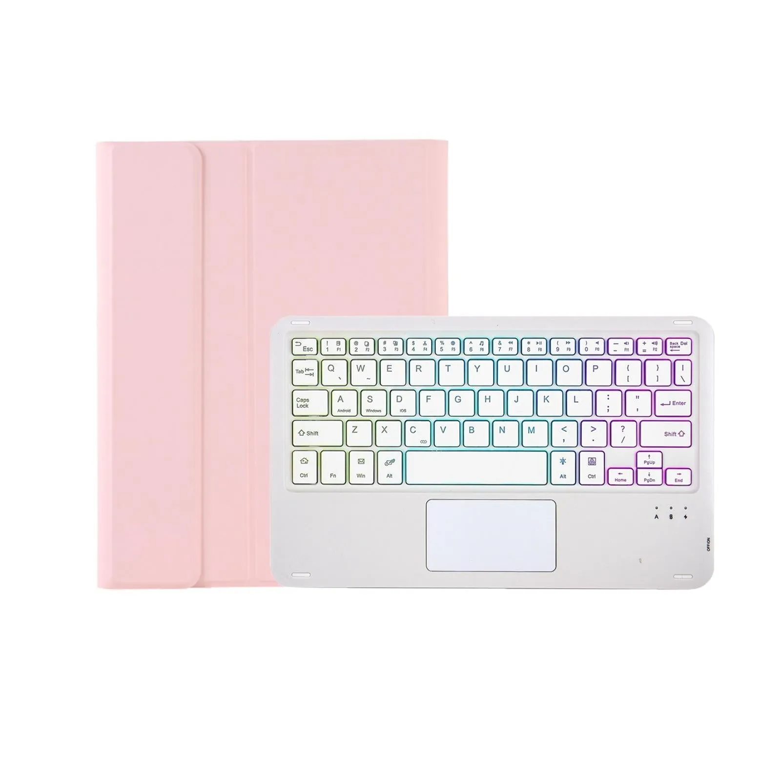 Bluetooth Keyboard Leather Case For Ipad Air 4 / 5 - Touch Pad Backlight Skin Feel Pen Slot - 10.9