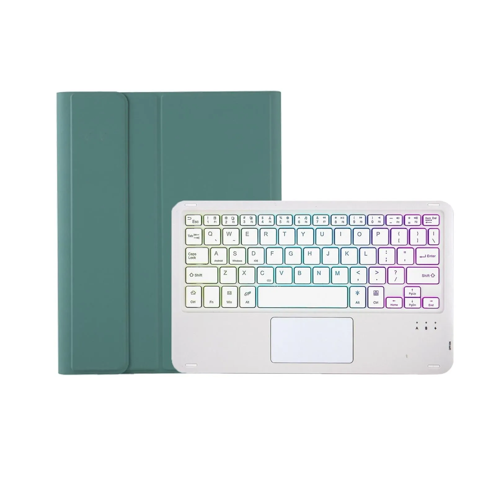 Bluetooth Keyboard Leather Case For Ipad Air 4 / 5 - Touch Pad Backlight Skin Feel Pen Slot - 10.9