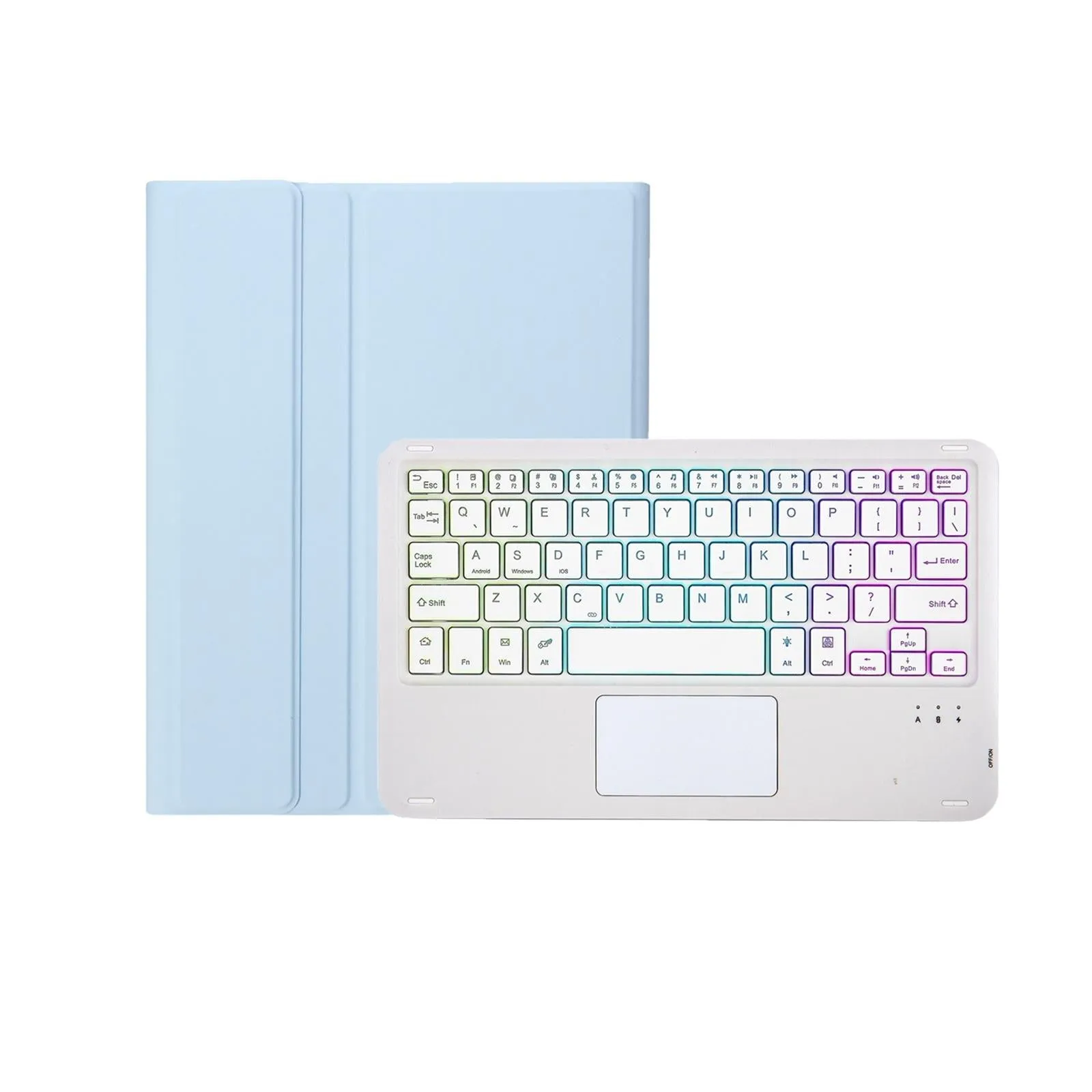 Bluetooth Keyboard Leather Case For Ipad Air 4 / 5 - Touch Pad Backlight Skin Feel Pen Slot - 10.9