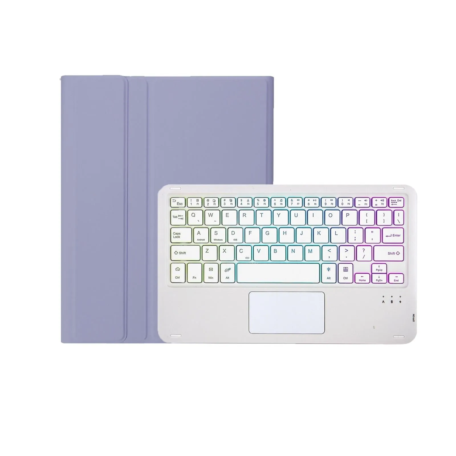 Bluetooth Keyboard Leather Case For Ipad Air 4 / 5 - Touch Pad Backlight Skin Feel Pen Slot - 10.9