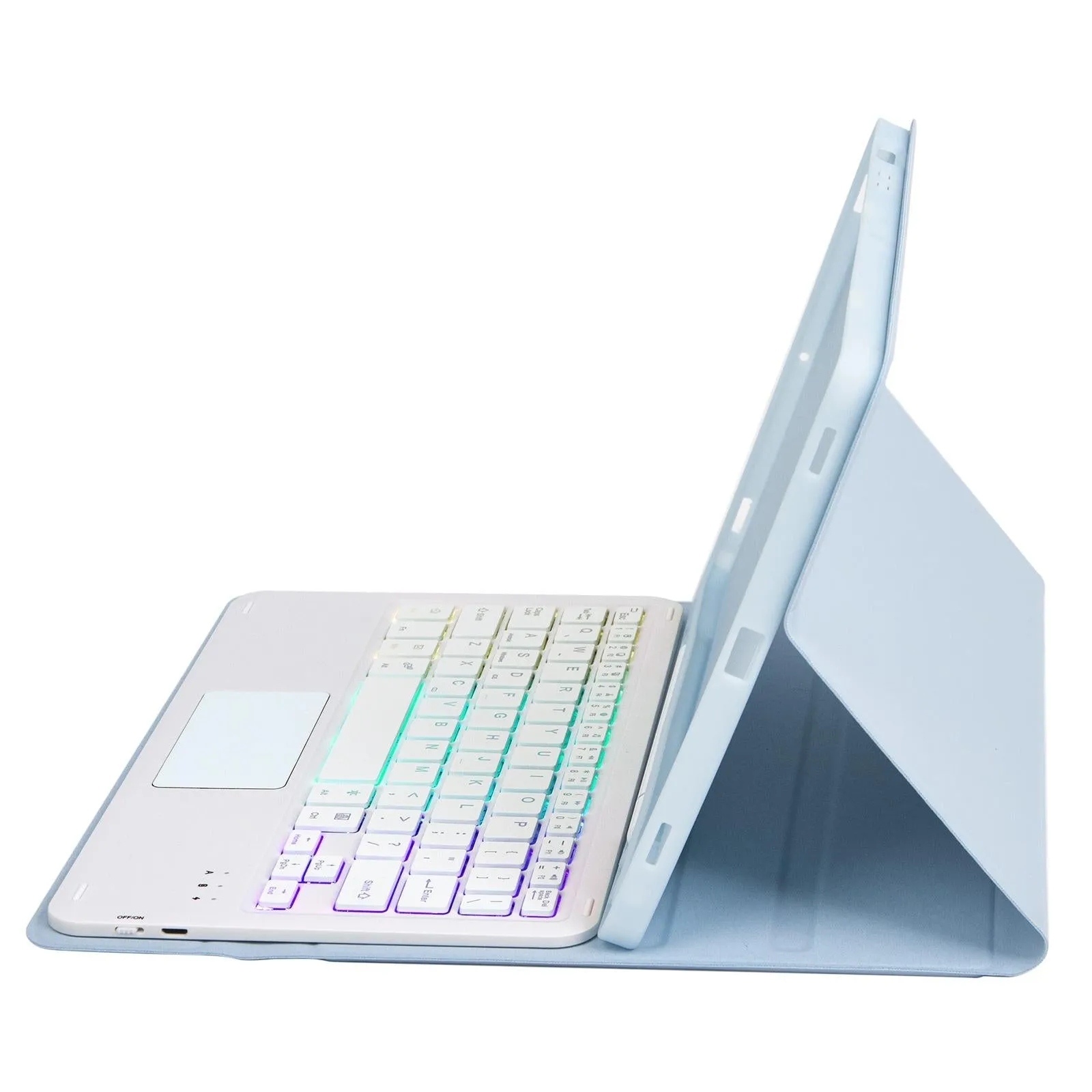Bluetooth Keyboard Leather Case For Ipad Air 4 / 5 - Touch Pad Backlight Skin Feel Pen Slot - 10.9