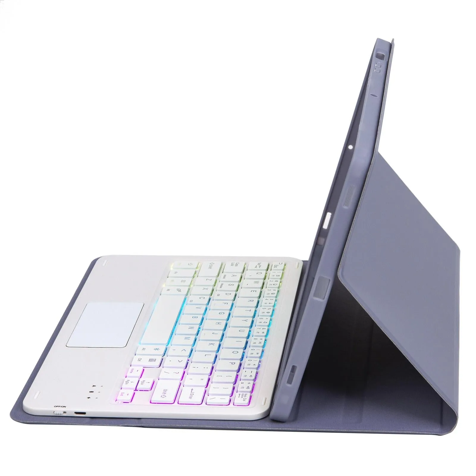 Bluetooth Keyboard Leather Case For Ipad Air 4 / 5 - Touch Pad Backlight Skin Feel Pen Slot - 10.9