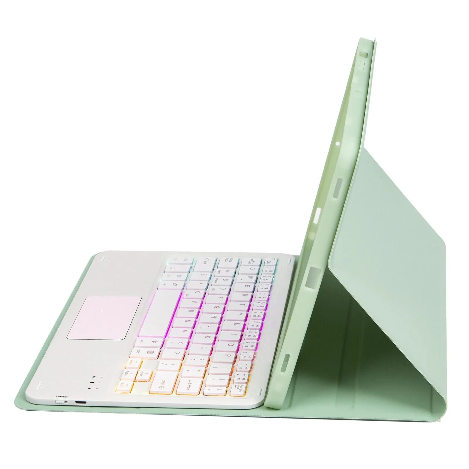 Bluetooth Keyboard Leather Case For Ipad Air 4 / 5 - Touch Pad Backlight Skin Feel Pen Slot - 10.9