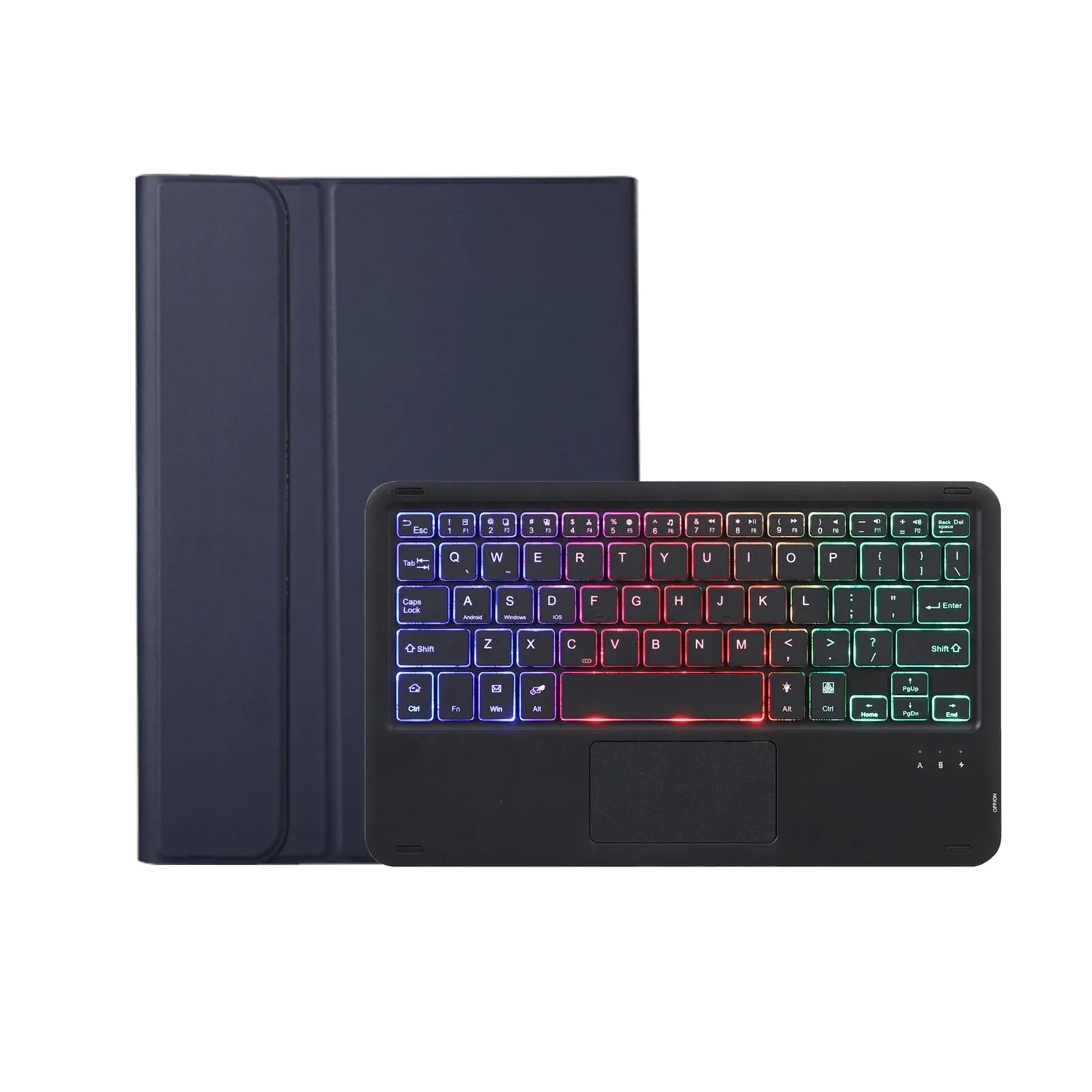 Bluetooth Keyboard Leather Case For Ipad Air / Pro 11 - Touch Pad Backlight Pen Slot
