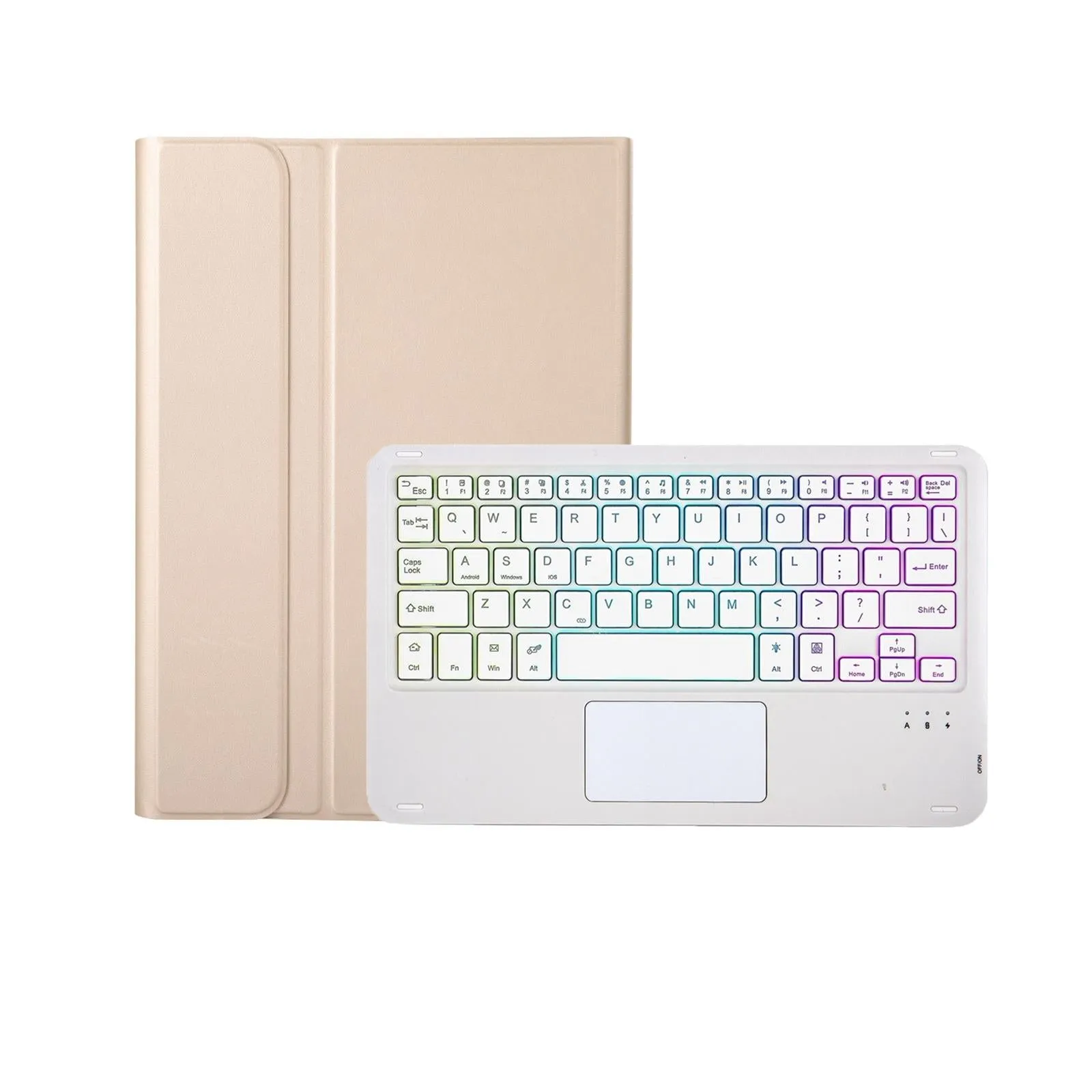 Bluetooth Keyboard Leather Case For Ipad Air / Pro 11 - Touch Pad Backlight Pen Slot