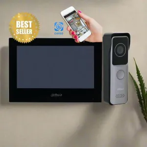 Dahua Smartphone Intercom Kit, KIT-DHI-7INBLK2311R-WP