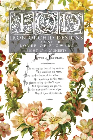 IOD Lover Of Flowers Transfer