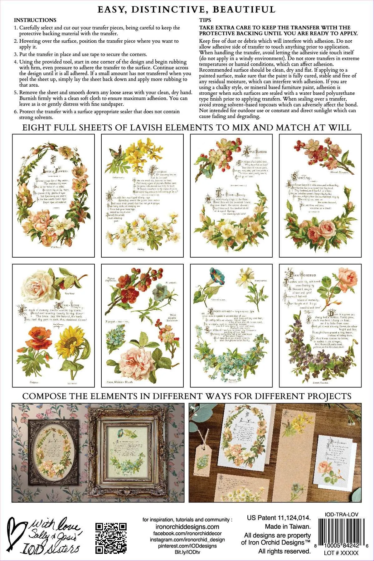 IOD Lover Of Flowers Transfer