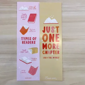 Just One More Chapter Bookmark Set
