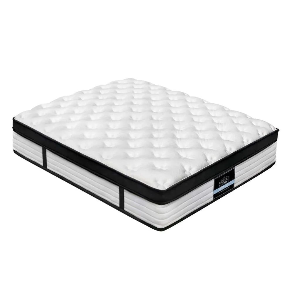 King Package | Henley LED Bed Black & Devon Euro Top Mattress (Medium)