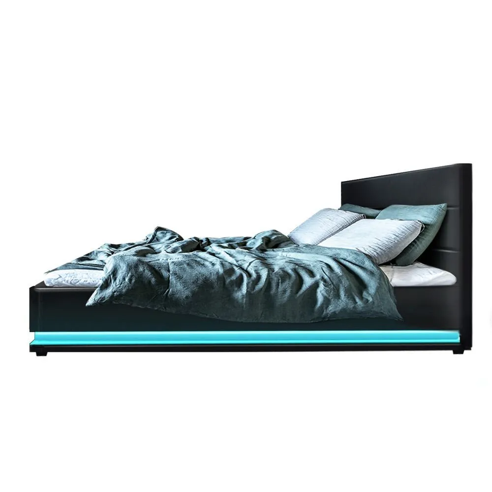 King Single Package | Henley LED Bed Frame & Bonita Euro Top Mattress (Medium Firm)