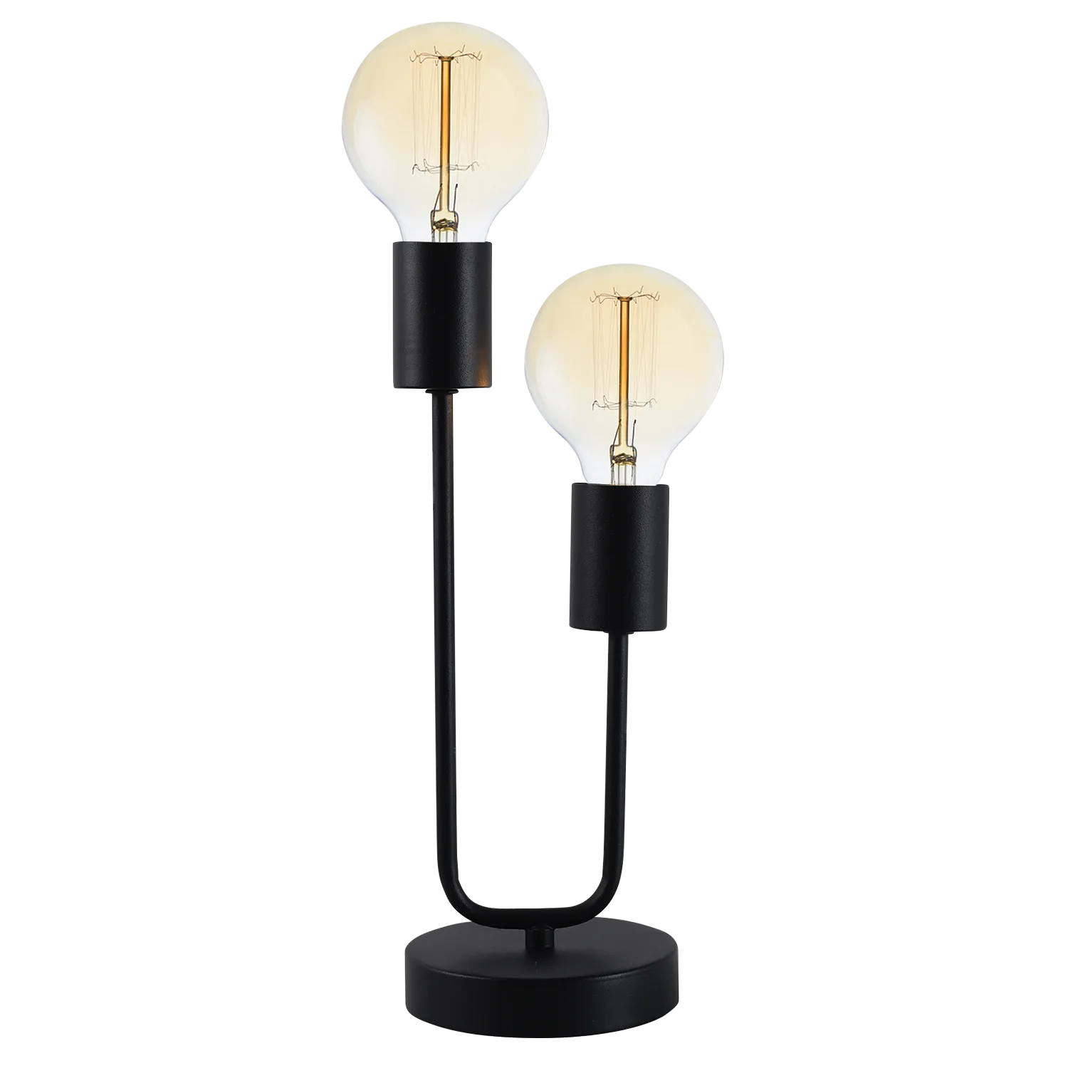 Mason 2 Light Black Table Lamp