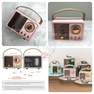 Mini Bluetooth Vintage Speakers ETA 1-2 Weeks to LLCCO Then to Customers