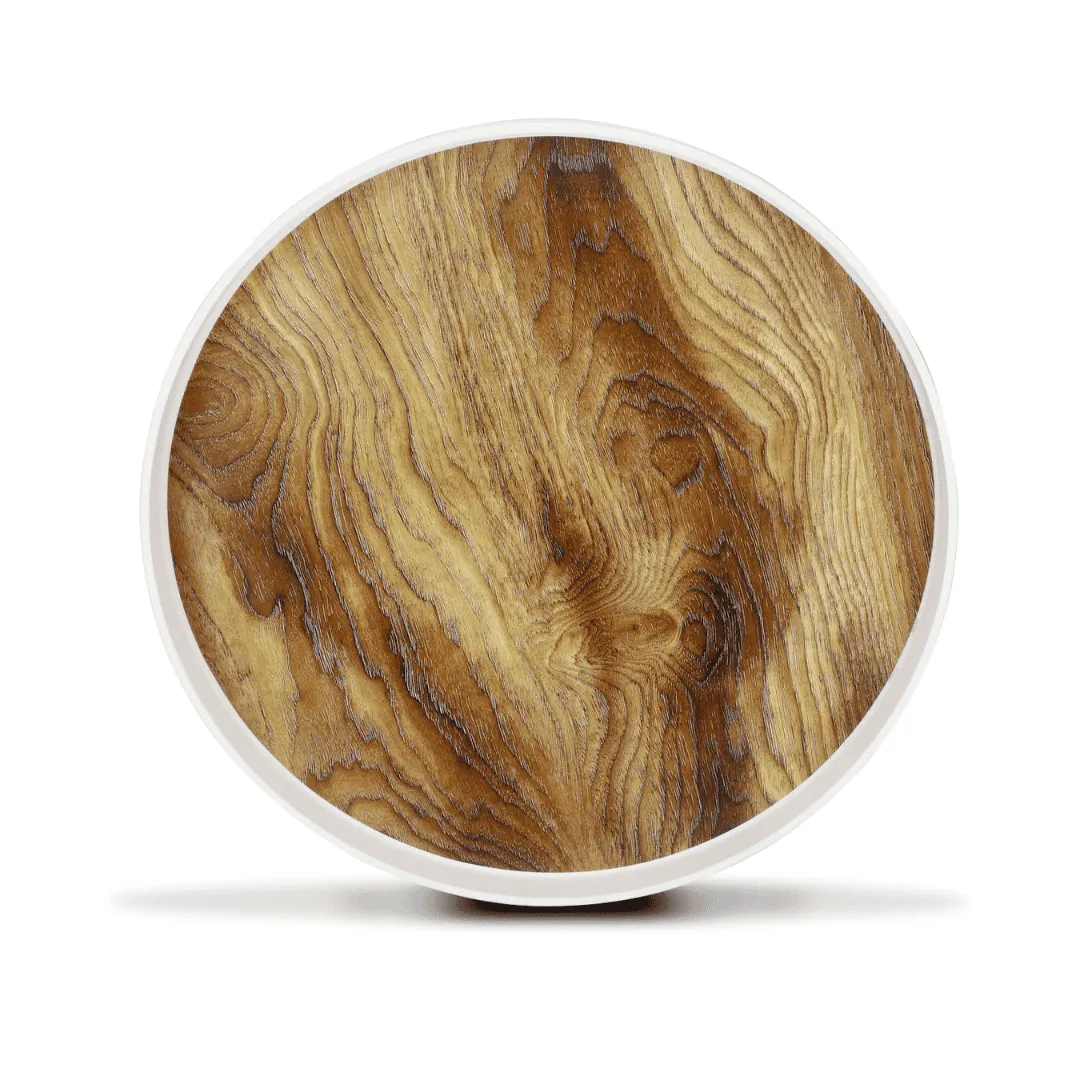 Nayasa Plastic Round Brown Modern Side Coffee Table
