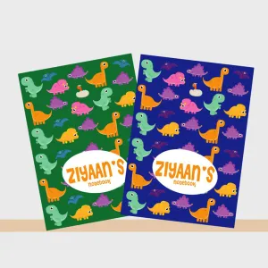 Notebooks, Set of 2<br/>Dino Theme