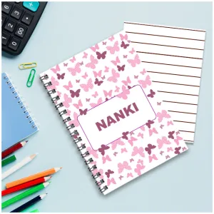 Personalised Notebook (A5 Size) - Flutterfly