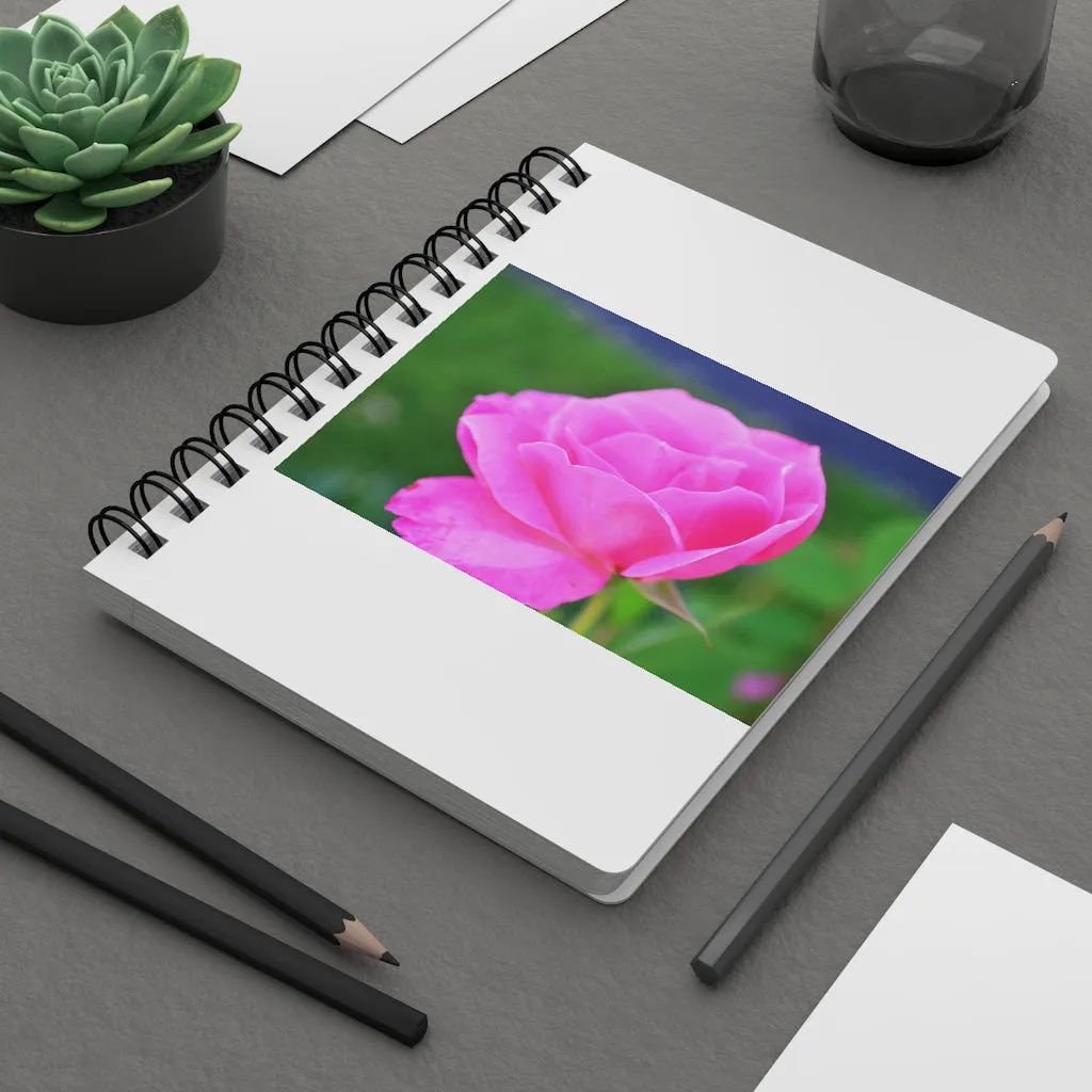 Pink Flower Spiral Bound Journal
