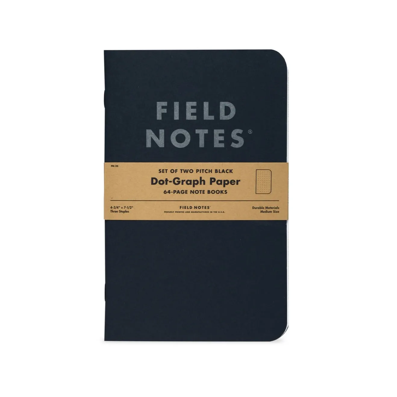 Ruled Notebook | 2-Pack (Pitch Black)