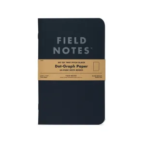 Ruled Notebook | 2-Pack (Pitch Black)