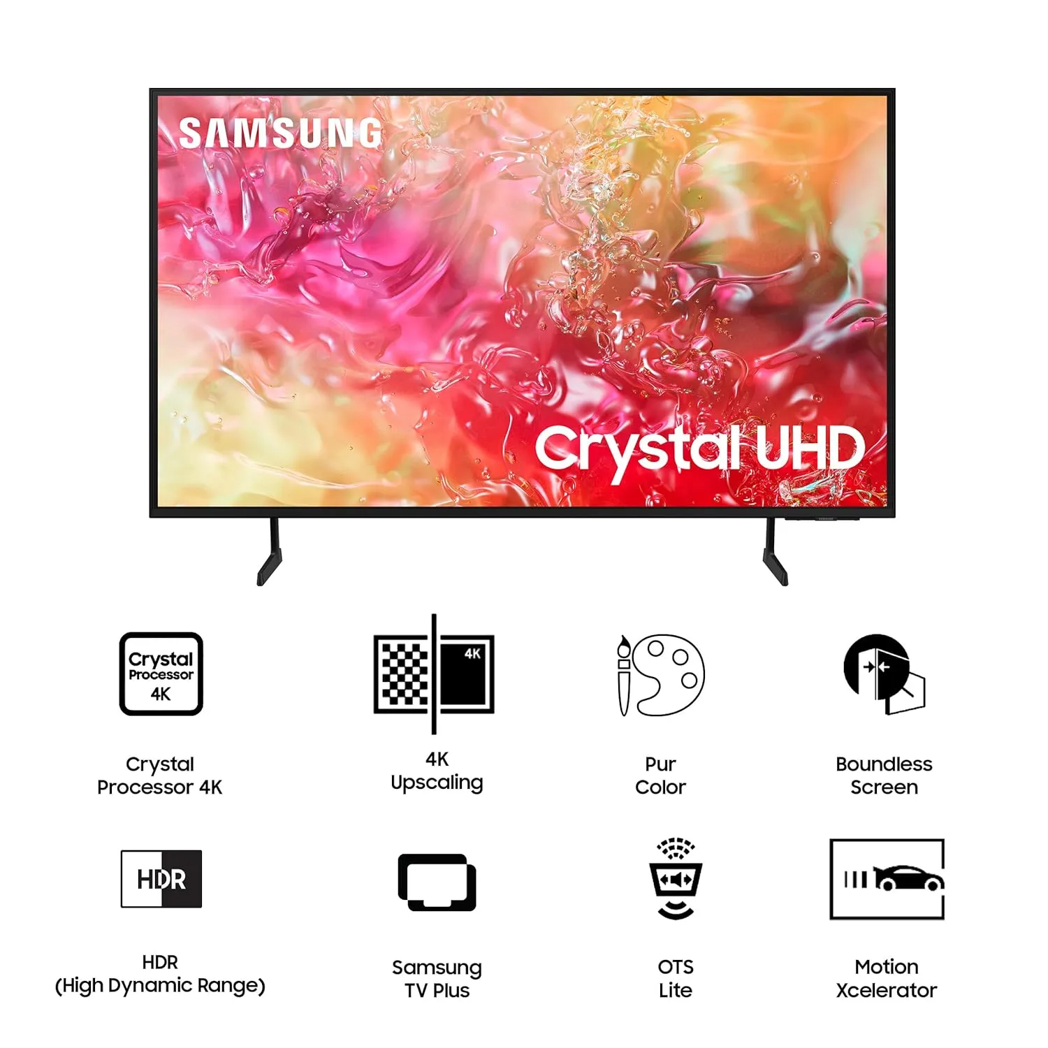 Samsung UA50DU7660KLXL (50 inches) 4K Ultra HD Smart LED TV (Black)