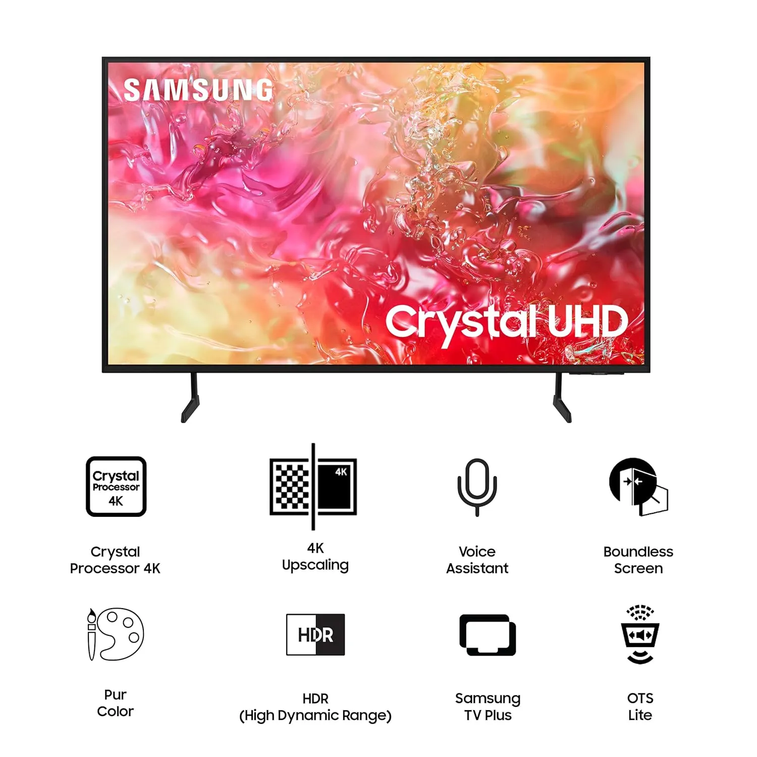 Samsung UA50DU7700KLXL  125 cm (50 inches) 4K Ultra HD Smart LED TV (Black)