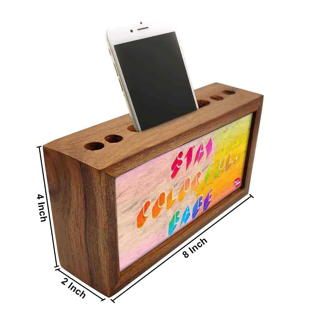 Solid Wood desk organizer - Stay Colorful