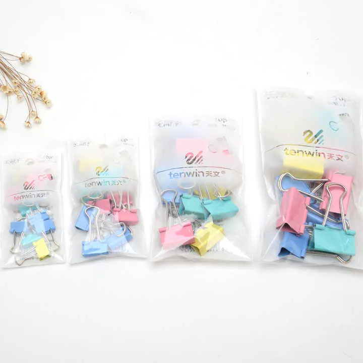 Tenwin Desk Stationery Binder Clips--مشابك ملفات مكتبي