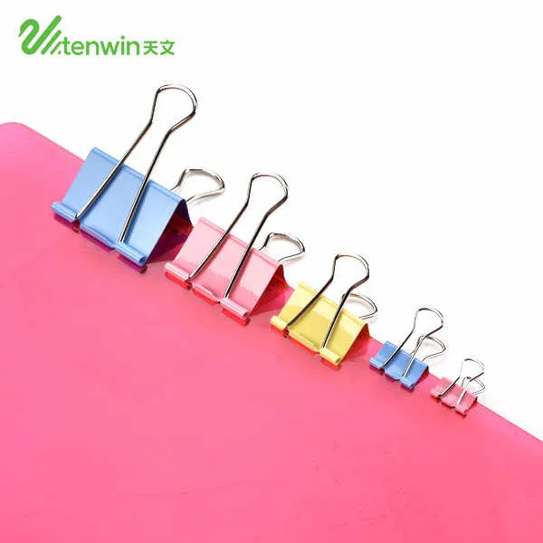 Tenwin Desk Stationery Binder Clips--مشابك ملفات مكتبي